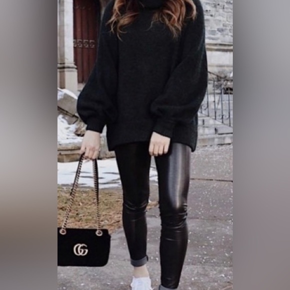 ARITZIA THE GROUP BABATON adichie sweater black turtleneck wool alpaca - Picture 3 of 11